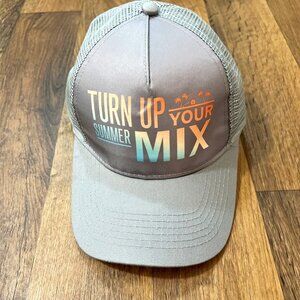 BACARDI RUM ~TURN UP YOUR SUMMER MIX Snapback Trucker Hat Foam Mesh Cap NOS